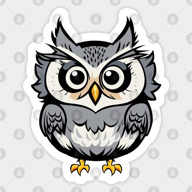 The Little Owls Sticker by Orange-C